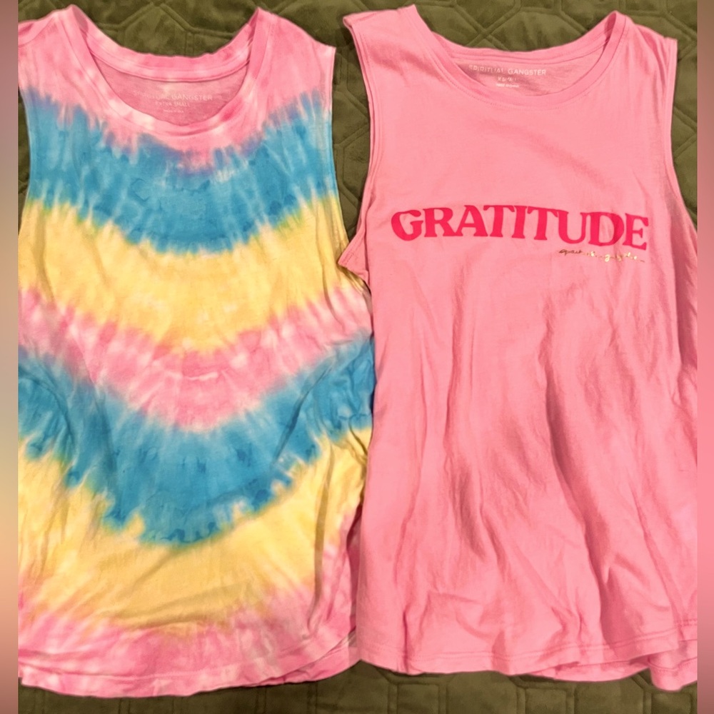 Spiritual Gangster - 2 tank top bundle - XS (fits like small+)